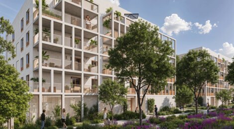 Programme immobilier neuf Les Jardins de Capelle - Bègles à quelques pas des berges de la Garonne (33130) - Référence : 14959