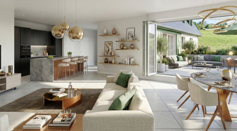 Programme immobilier neuf VILLAS GABRIEL 1 - Benerville-sur-Mer proche Deauville à 300 m de la plage (14910) - Référence : 14059