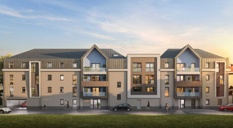 Programme immobilier neuf LES SALINES - Berck : 28 appartements neufs du 2 au 4 pièces à 500m de la plage (62600) - Référence : 15038
