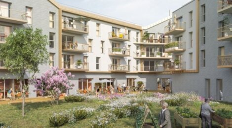 Programme immobilier neuf Cerfs volants - Berck : résidence senior en centre-ville à proximité de la plage, 120 logements meublés (62600) - Référence : 18025