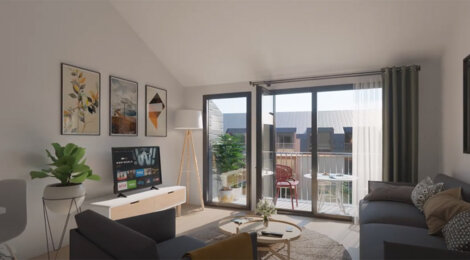 Programme immobilier neuf Cerfs volants - Berck : résidence senior en centre-ville à proximité de la plage, 120 logements meublés (62600) - Référence : 18025