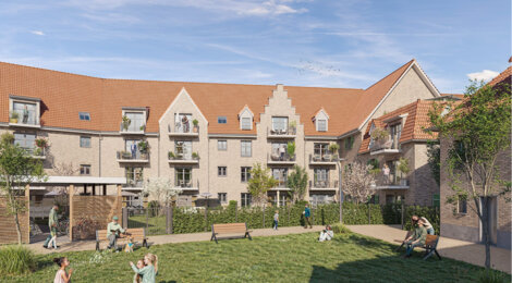 Programme immobilier neuf WELKOM - Bergues au pied des remparts et à deux pas de la gare (59380) - Référence : 13479
