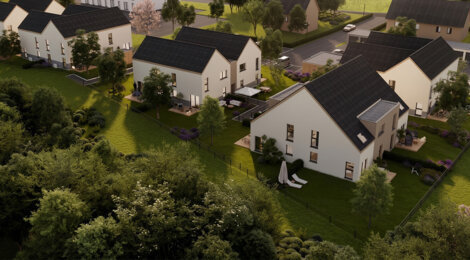 Programme immobilier neuf les carrés vinalia - Bernolsheim, maisons 4 pièces avec jardin près de Strasbourg (67170) - Référence : 17598