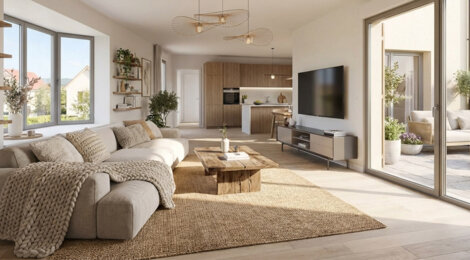 Programme immobilier neuf les carrés signature - Berstett proche du centre de Strasbourg (67370) - Référence : 13847