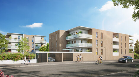 Programme immobilier neuf OSMOSE - Béziers : 69 appartements neufs T2–T4 à 5 min des Arènes (34500) - Référence : 15097