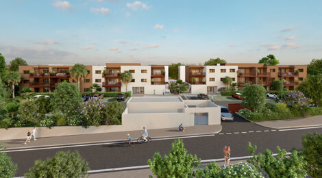 Programme immobilier neuf LOU MEA - Béziers appartements neufs du 2 au 4 pièces à Garissou (34500) - Référence : 18526
