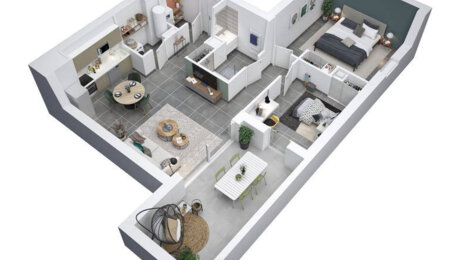 Programme immobilier neuf Egérie - Béziers : appartements neufs du 2 au 4 pièces proche du centre historique (34500) - Référence : 15093