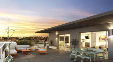 Programme immobilier neuf Perles d'ô - Béziers : Appartements studio–T4 avec piscine, terrasses et norme RT2012 au cœur des Parcs du Frigoulas (34500) - Référence : 14237
