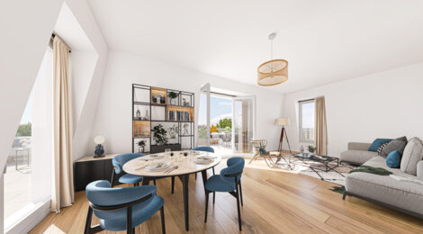 Programme immobilier neuf Les Balcons de Zola - Bezons : appartements neufs du 2 au 4 pièces à 650m du Tram 2 (95870) - Référence : 15316