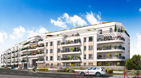 Programme immobilier neuf Square Art Déco - Bezons : Appartements T2–T4 avec terrasses, balcons et proximité La Défense (95870) - Référence : 17171