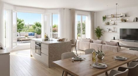 Programme immobilier neuf L'Angle des Arts - Bezons résidence paysagère à deux pas des transports (95870) - Référence : 17672