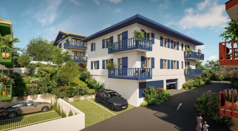Programme immobilier neuf Herrixka - Bidart : appartements neufs du 2 au 5 pièces proche des plages (64210) - Référence : 15110