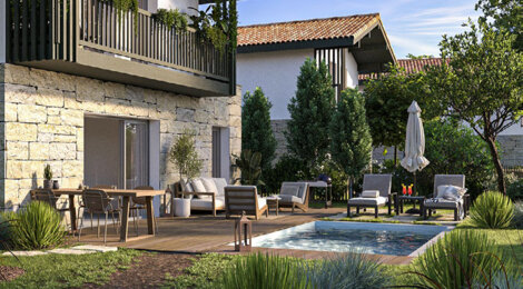 Programme immobilier neuf Domaine de l'aura - Bidart proche des plages de l’Uhabia (64210) - Référence : 12784