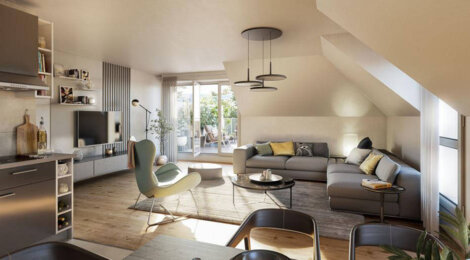 Programme immobilier neuf Arbora - Bièvres : Appartements T3–T5 avec balcons, terrasses et jardins en lisière du bois du Loup Pendu (91570) - Référence : 14236