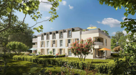 Programme immobilier neuf Arbora - Bièvres : Appartements T3–T5 avec balcons, terrasses et jardins en lisière du bois du Loup Pendu (91570) - Référence : 14236