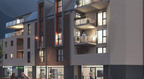 Programme immobilier neuf Le B - Bihorel : appartements neufs du 2 au 4 pièces proche Square René Tamarelle (76420) - Référence : 15565
