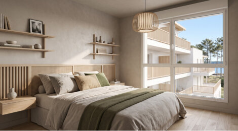 Programme immobilier neuf Glassy - Biscarrosse : 13 appartements neufs entre lacs, forêt et plages (40600) - Référence : 11712