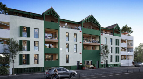Programme immobilier neuf LA VILLA EUGENIE - Biscarrosse : appartements neufs du 2 au 5 pièces à 500 m de la place de l’Église (40600) - Référence : 15470
