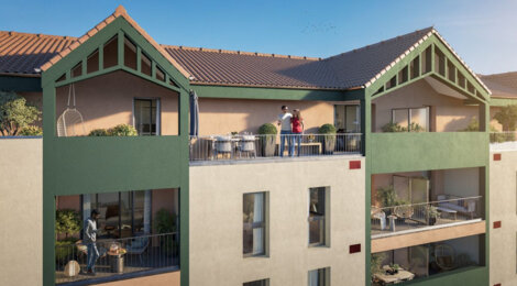 Programme immobilier neuf LA VILLA EUGENIE - Biscarrosse : appartements neufs du 2 au 5 pièces à 500 m de la place de l’Église (40600) - Référence : 15470