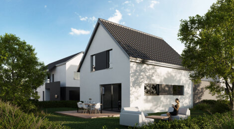 Programme immobilier neuf L'ORIZZONTE - Bischwiller : Appartements T3–T4 et maisons avec terrasses, jardins privatifs et proximité commodités (67240) - Référence : 7100