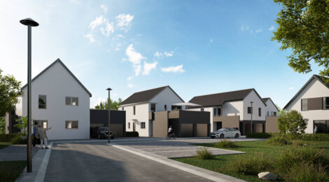 Programme immobilier neuf L'ORIZZONTE - Bischwiller : Appartements T3–T4 et maisons avec terrasses, jardins privatifs et proximité commodités (67240) - Référence : 7100