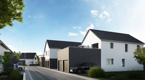 Programme immobilier neuf L'ORIZZONTE - Bischwiller : Appartements T3–T4 et maisons avec terrasses, jardins privatifs et proximité commodités (67240) - Référence : 7100