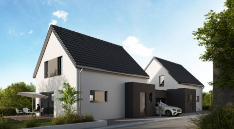 Programme immobilier neuf L'ORIZZONTE - Bischwiller : Appartements T3–T4 et maisons avec terrasses, jardins privatifs et proximité commodités (67240) - Référence : 7100