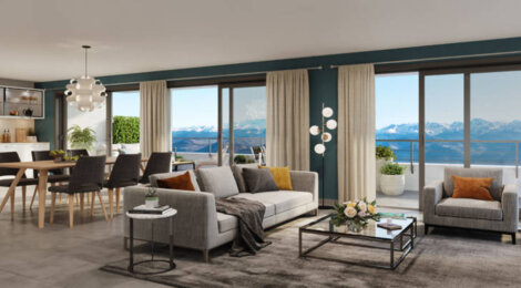 Programme immobilier neuf Les Balcons de Belledonne - Biviers : Appartements T2–T5 avec terrasses, jardins et orientation sud-est dans le quartier de la Grivelière (38330) - Référence : 11957