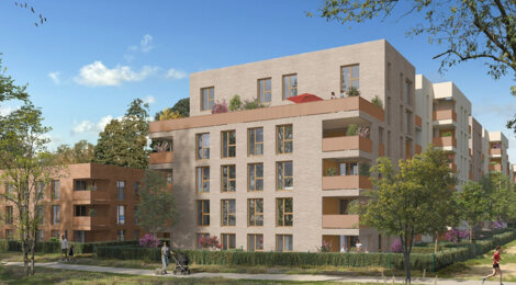 Programme immobilier neuf RIOU - Blagnac proche Toulouse dans un environnement naturel (31700) - Référence : 17157