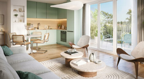 Programme immobilier neuf Carré des Ormes - Bondoufle Grand Parc, des appartements avec extérieur près de Paris (91070) - Référence : 17536