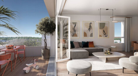 Programme immobilier neuf CARRÉ NOYER - Appartements - Bondoufle proche d’un parc de 12 hectares (91070) - Référence : 16548