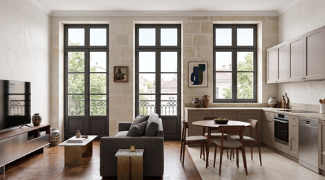 Programme immobilier neuf BOULEVARD WILSON - Bordeaux, appartement réhabilité à deux pas du Parc Bordelais (33000) - Référence : 17978