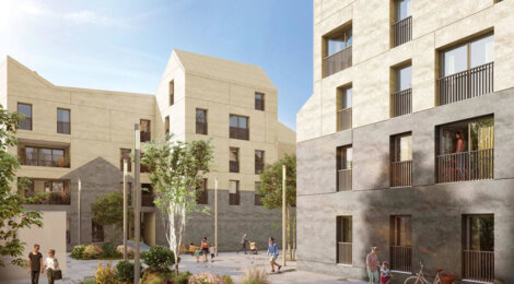Programme immobilier neuf Parvis Orion - Bordeaux : Appartements studio–T5 avec balcons, loggias et confort optimisé dans le quartier Bastide Niel (33000) - Référence : 14205