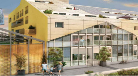 Programme immobilier neuf Home - Bordeaux : Appartements studio–T5 avec terrasses, lofts et jardin commun dans le quartier Caserne Niel (33000) - Référence : 14192