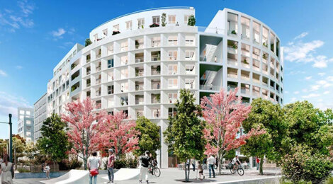 Programme immobilier neuf QUAI NEUF - OTAGO & CALLAO - Bordeaux : Appartements studio–T6 avec terrasses, volets électriques et parking au pied du pont Simone Veil (33000) - Référence : 14263
