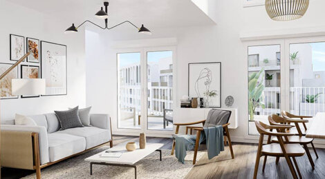 Programme immobilier neuf QUAI NEUF - OTAGO & CALLAO - Bordeaux : Appartements studio–T6 avec terrasses, volets électriques et parking au pied du pont Simone Veil (33000) - Référence : 14263