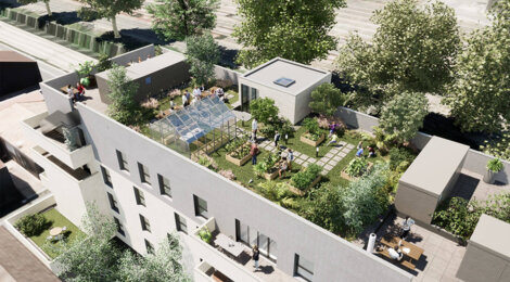 Programme immobilier neuf LES TERRASSES DE VICTORIA - Bordeaux : Appartements T2–T5 avec rooftop, terrasses végétalisées et proximité tram dans Euratlantique (33000) - Référence : 6762