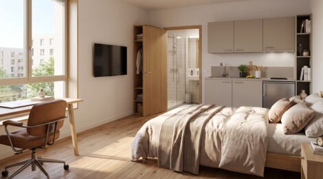 Programme immobilier neuf Tribequa - Bordeaux investissement étudiant proche gare Saint-Jean (33000) - Référence : 17839