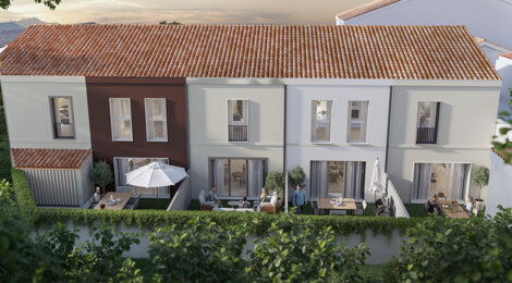 Programme immobilier neuf Les Terrasses d'Hautreux - Bordeaux  maisons neuve au coeur du quartier prisé Chartrons (33000) - Référence : 13965