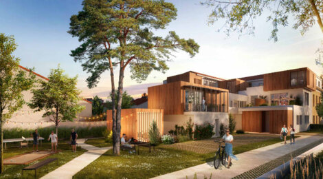 Programme immobilier neuf LES TERRASSES DE SUKØ - Bordeaux quartier Nansouty proche Hôtel de Ville (33000) - Référence : 11442