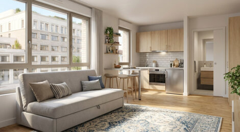 Programme immobilier neuf KLEEZI | THIERS BORDEAUX - Bordeaux résidence étudiante quartier Bastide proche tram (33000) - Référence : 14951