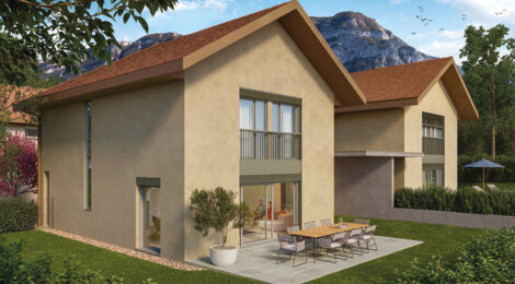 Programme immobilier neuf Domaine Ilia - Bossey : Appartements T2–T5 et maisons T5 avec terrasses, jardins et proximité Genève à 15 min (74160) - Référence : 6695