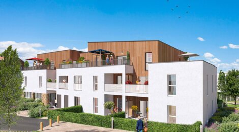 Programme immobilier neuf Le Jardin des Vignes - Bouaye centre ville à proximité gare TER (44830) - Référence : 15264