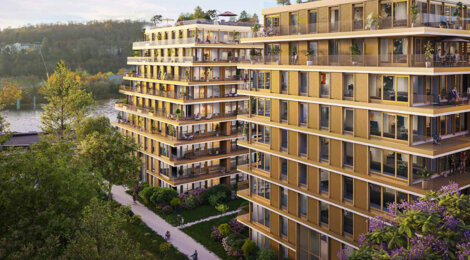 Programme immobilier neuf TERRASSES EN SEINE - Boulogne-Billancourt vues Seine proche métro 15 et 9 (92100) - Référence : 16598