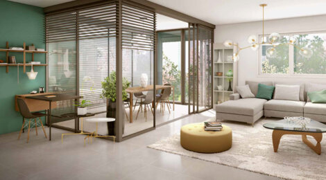 Programme immobilier neuf Espace Milliat - Bourg-en-Bresse : appartements neufs du 2 au 5 pièces face au Parc de la Préfecture (01000) - Référence : 14297