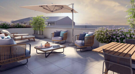 Programme immobilier neuf Espace Milliat - Bourg-en-Bresse : appartements neufs du 2 au 5 pièces face au Parc de la Préfecture (01000) - Référence : 14297
