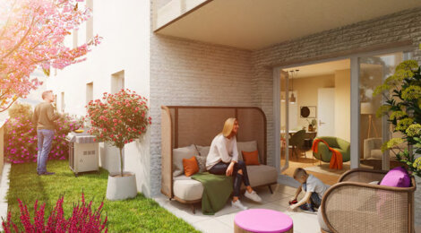 Programme immobilier neuf FIRST BOURG EN BREST - Bourg-en-Bresse proche université Jean Moulin Lyon III (01000) - Référence : 14308