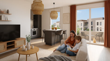 Programme immobilier neuf J.O.U.R - Bourg-en-Bresse secteur résidentiel à proximité du  centre et gare (01000) - Référence : 14304