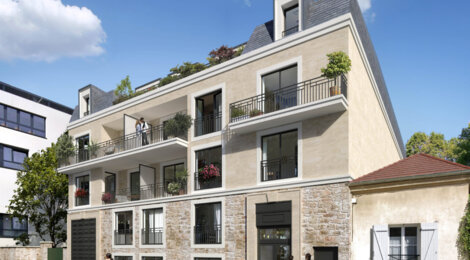 Programme immobilier neuf Villa Condorcet - Bourg-La-Reine : appartements neufs T2–T3 à 7 min du RER B (92340) - Référence : 8699