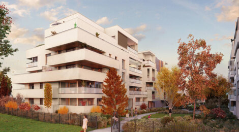 Programme immobilier neuf Majestel "L'Etang" - Bourgoin-Jallieu : appartements neufs du studio au 5 pièces au pied du Parc des Lilattes (38300) - Référence : 14949